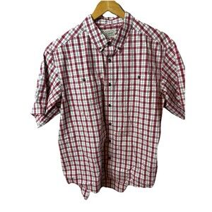 C.E. Schmidt Workwear© Collared Men's Short Sleeve Button Down Shirt XL Colorful